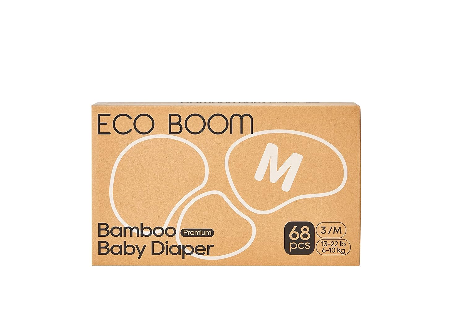 251103210352715_1 ECO BOOM Diapers, Baby Bamboo Viscose Diapers, Eco-Friendly Natural Soft Disposable Nappies for Infant, Size 5 Suitable for 26lb+ (X-Large - 28 Count) - Image 1
